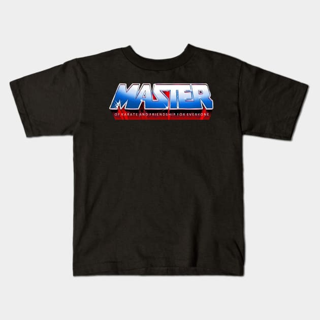 Master of Karate and Friendship Kids T-Shirt by Smyrx